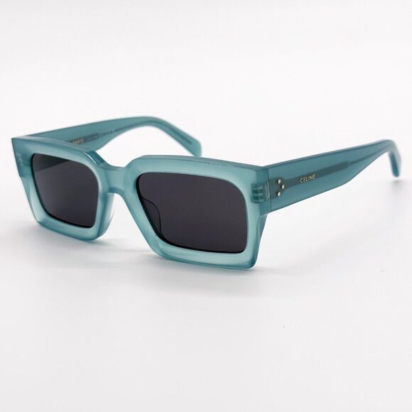 NEW CELINE CL40280U 93A WOMEN SHINY LIME TRANSPARENT SUNGLASSES CELINE - Picture 6 of 14